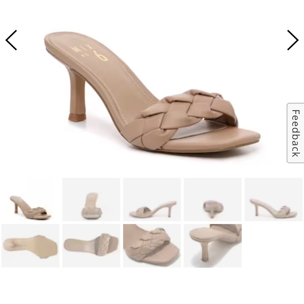 Mix No. 6 Tan Braid - low heel Sandal